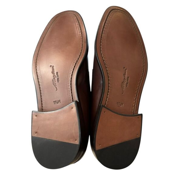 New Mezlan Piazza Drk Brown Men\'s Leather Lace-up Oxford Dress Shoes 11.5  11.5M